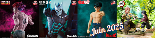Sorties Figurines Juin 2025 – Autres Licences Manga : Jujutsu Kaisen, MHA, Demon Slayer, et plus