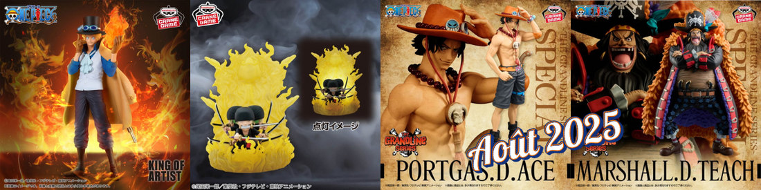 Sorties Août 2025 - Figurines One Piece