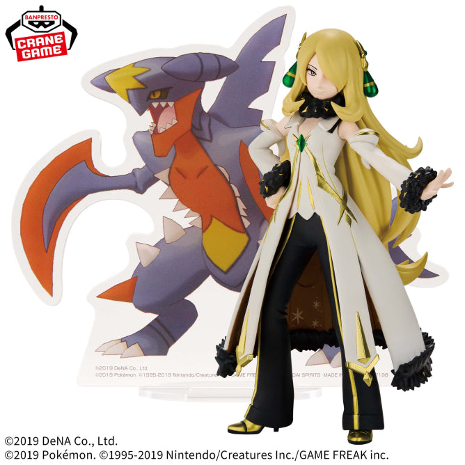 Figurine Pokemon Master EX - Cynthia & Mega Garchomp Panel Spectacle - Banpresto Flo'Kaze