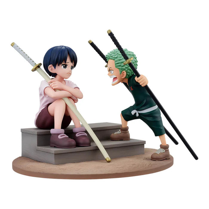 FIGURINE ONE PIECE - KUINA & RORONOA ZORO ROAD TO DAWN REVIBLE MOMENT LOT C - ICHIBAN KUJI Flo'Kaze
