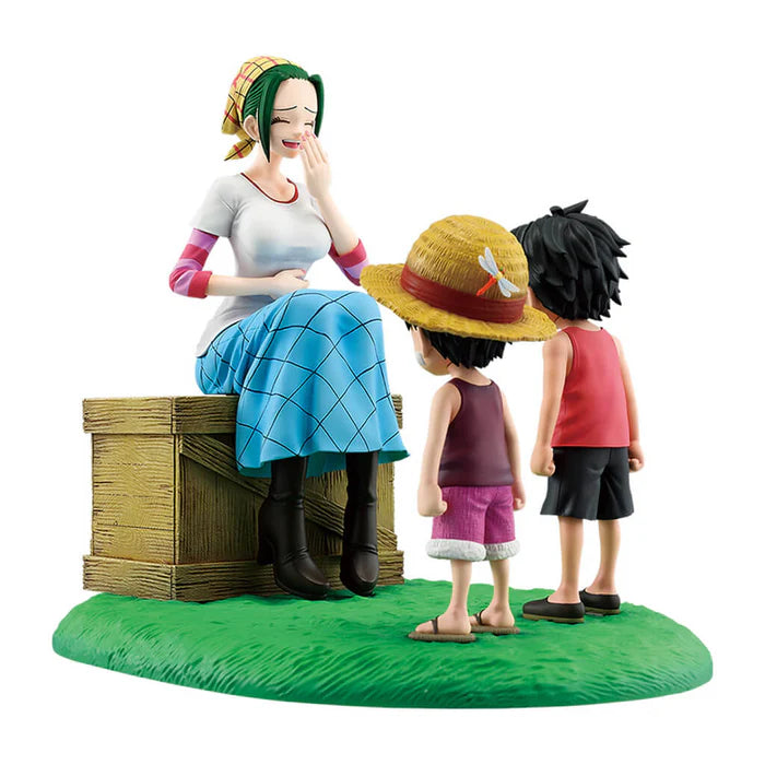FIGURINE ONE PIECE - MAKINO & MONKEY D. LUFFY & PORTGAS D. ACE ROAD TO DAWN REVIBLE MOMENT LAST ONE - ICHIBAN KUJI Flo'Kaze