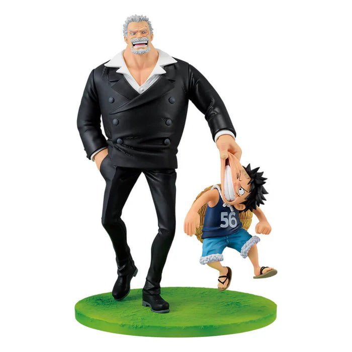 FIGURINE ONE PIECE - MONKEY D. GARP & LUFFY ROAD TO DAWN REVIBLE MOMENT LOT B - ICHIBAN KUJI Flo'Kaze