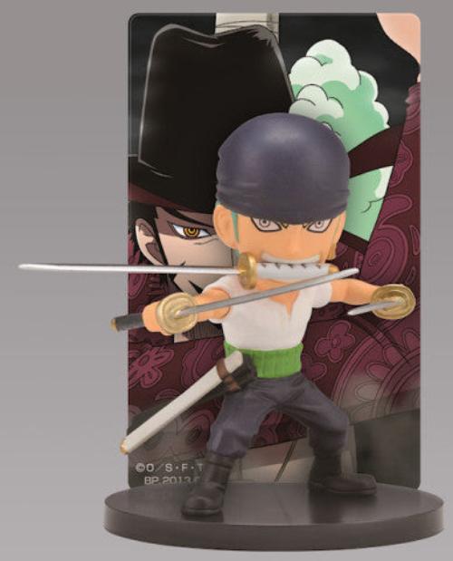 FIGURINE ONE PIECE - RORONOA ZORO CARD STAND KENSHI HEN LOT F - ICHIBAN KUJI Flo'Kaze
