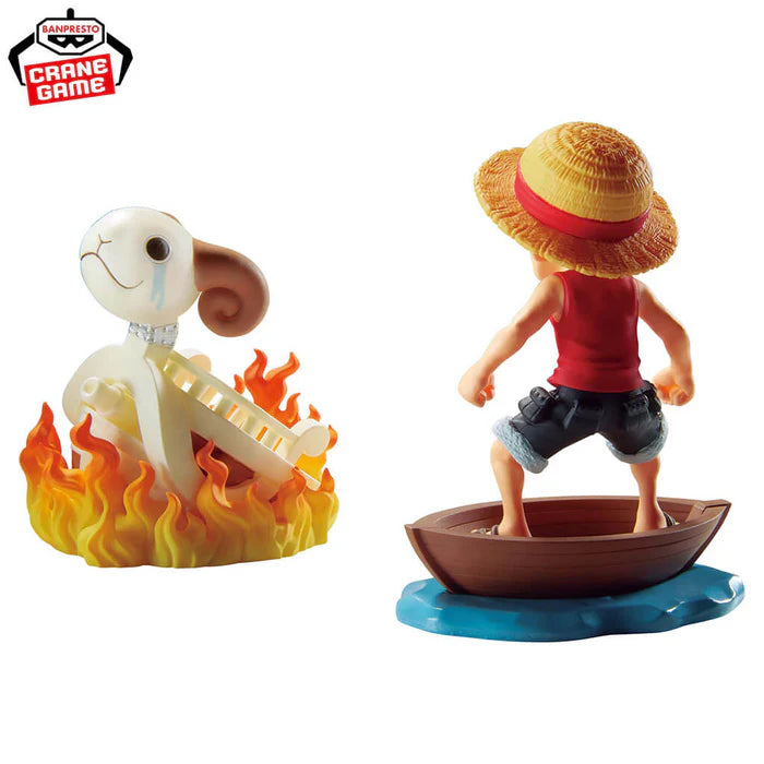 Figurine One Piece - WCF Monkey D. Luffy & Merry Log Stories - Banpresto Flo'Kaze