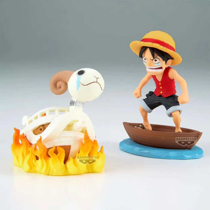 Figurine One Piece - WCF Monkey D. Luffy & Merry Log Stories - Banpresto Flo'Kaze