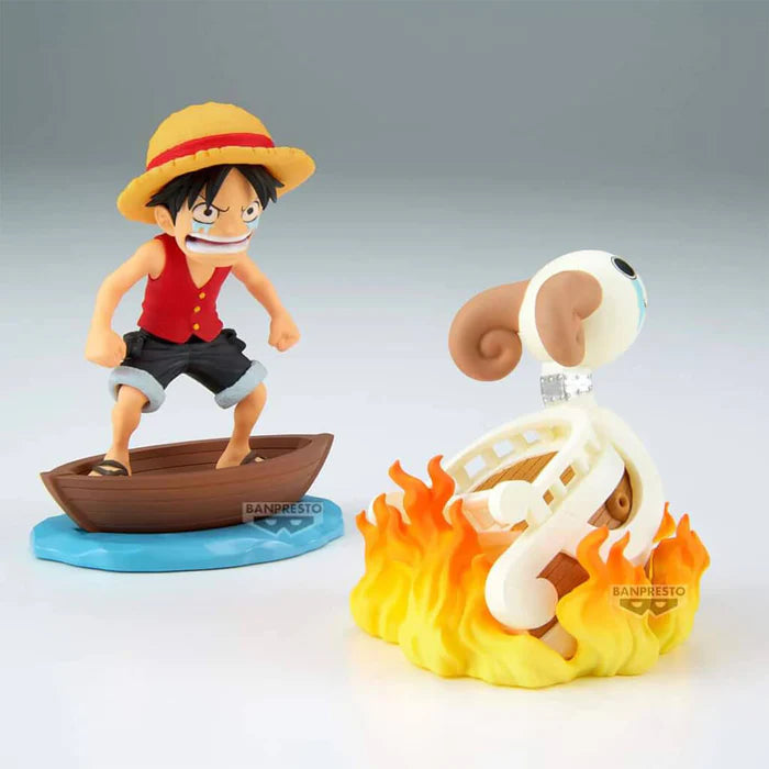 Figurine One Piece - WCF Monkey D. Luffy & Merry Log Stories - Banpresto Flo'Kaze