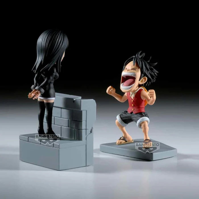 Figurine One Piece - WCF Monkey D. Luffy & Nico Robin Log Stories - Banpresto Flo'Kaze