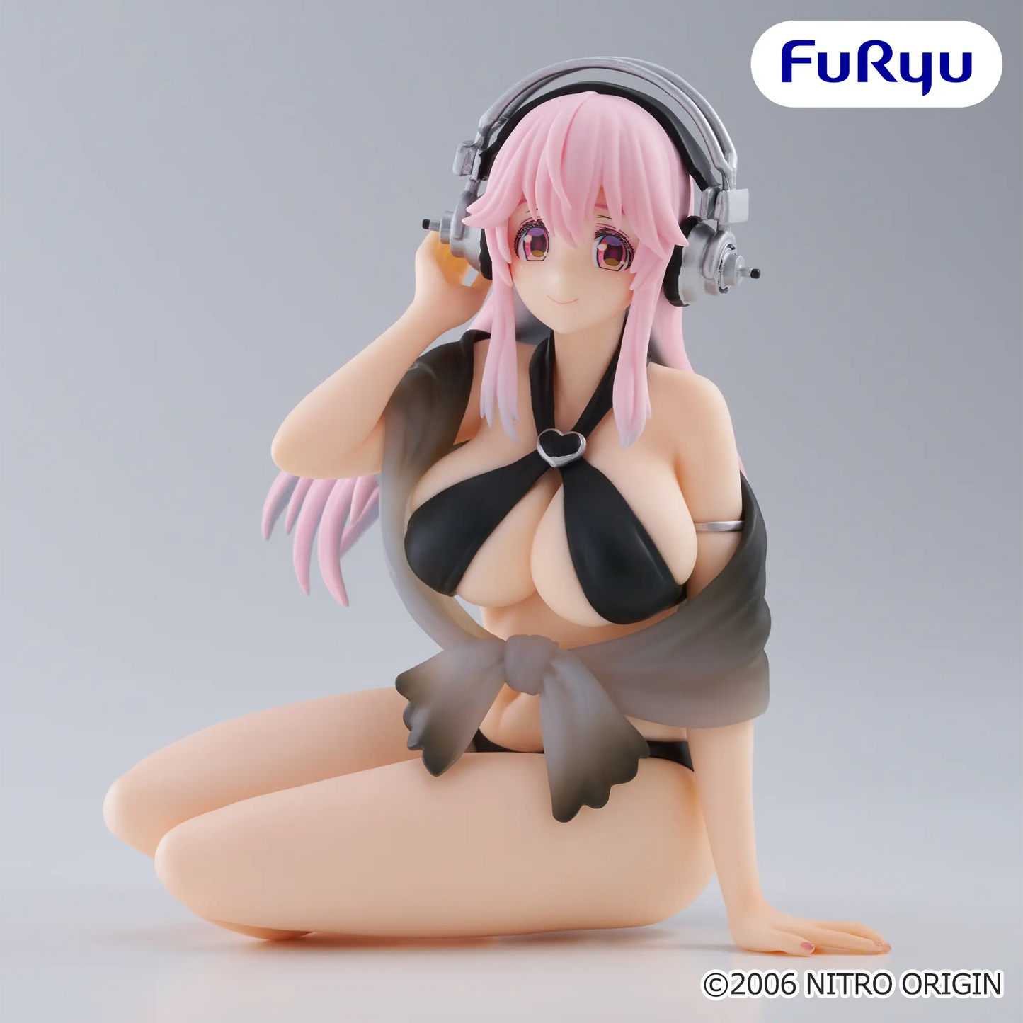Figurine Super Sonico - Sonico Noodle Stopper Black Bikini Ver. - FuRyu Flo'Kaze