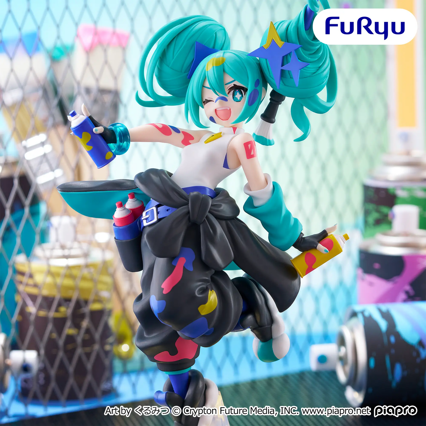 Figurine Vocaloid - Hatsune Miku Paint Girl Another Color Ver. - FuRyu Flo'Kaze