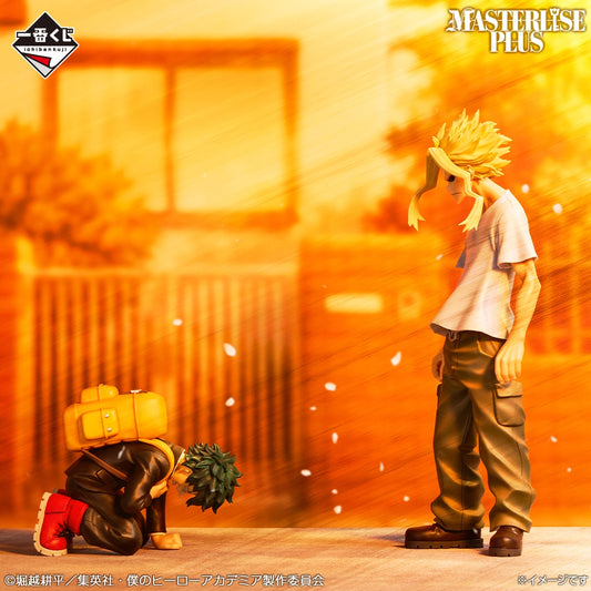 Figurine My Hero Academia - Izuku Midoriya & All Might Masterlise Plus Ichiban Kuji The Story Of Becoming The Greatest Hero Lot A - Bandai Flo'Kaze