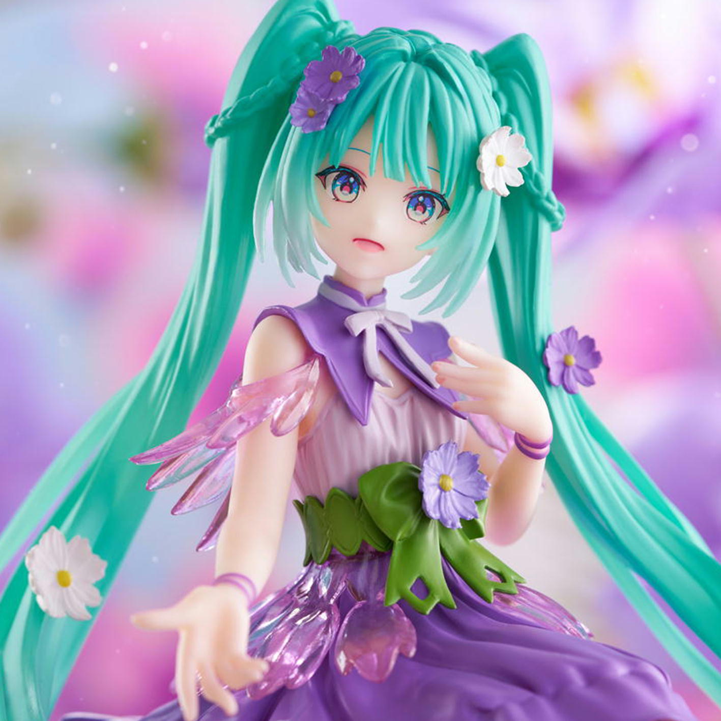 Figurine Vocaloid - Hatsune Miku Fairy Flower Cosmos Violet Ver. - FuRyu Flo'Kaze