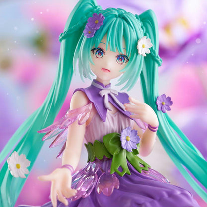 Figurine Vocaloid - Hatsune Miku Fairy Flower Cosmos Violet Ver. - FuRyu Flo'Kaze