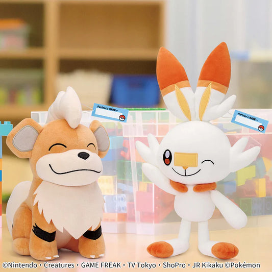 Peluche Pokemon - Flambino (Scorbunny) Hello Partner - Banpresto Flo'Kaze