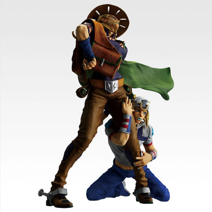 Figurine Jojo's Bizarre Adventure - Johnny Joestar & Gyro Zeppeli Ichiban Kuji The Gathering Of Stars Last One - Bandai Flo'Kaze