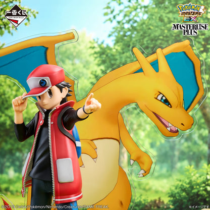 Figurine Pokemon - Red & Dracaufeu (Charizard) Masterlise Plus Ichiban Kuji Pokemon Masters EX 7th Anniversary Lot A - Bandai Flo'Kaze