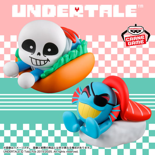 Figurine Undertale - Sans & Undyne Food Design  Vol.1 - Banpresto Flo'Kaze