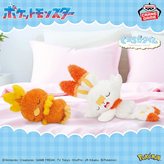 Peluches Pokemon - Poussifeu & Flambino Fluffy Relaxing Time - Banpresto Flo'Kaze