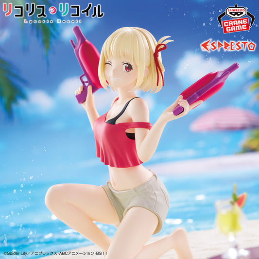 Figurine Lycoris Recoil - Nishigiki Chisato Espresto Aqua Twinkle - Banpresto Flo'Kaze