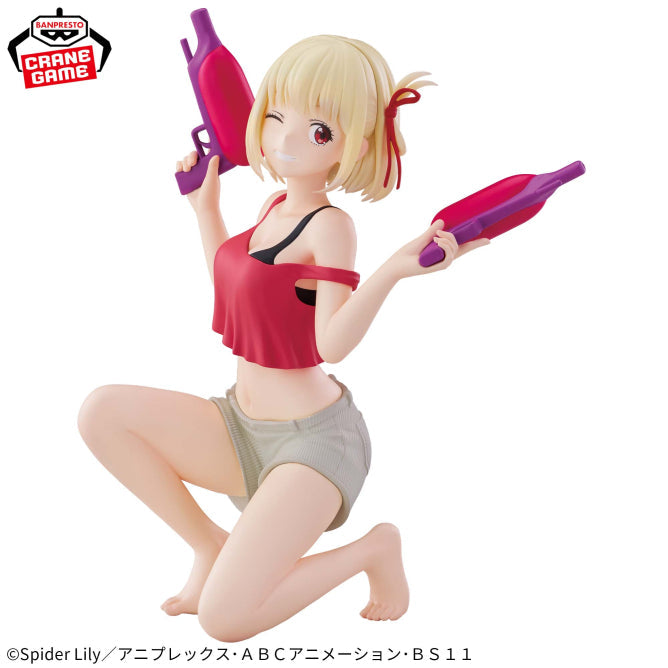 Figurine Lycoris Recoil - Nishigiki Chisato Espresto Aqua Twinkle - Banpresto Flo'Kaze