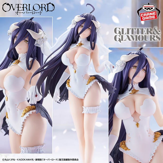 Figurine Overlord - Albedo Glitter & Glamours Wedding Ver. - Banpresto Flo'Kaze