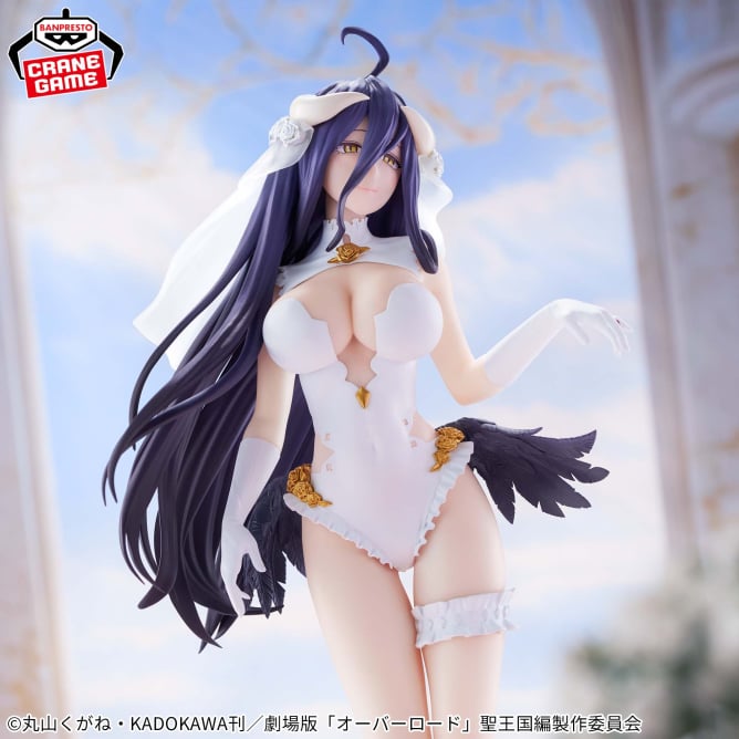 Figurine Overlord - Albedo Glitter & Glamours Wedding Ver. - Banpresto Flo'Kaze