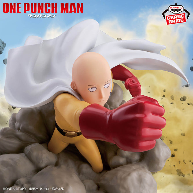 Figurine One Punch Man - Saitama Diorama Figure - Banpresto Flo'Kaze