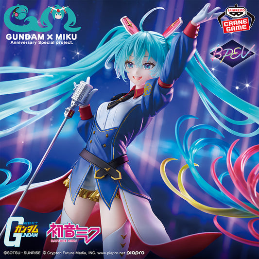 Figurine Vocaloid - Hatsune Miku X Gundam 45th Anniversary Banpresto Evolve - Banpresto Flo'Kaze