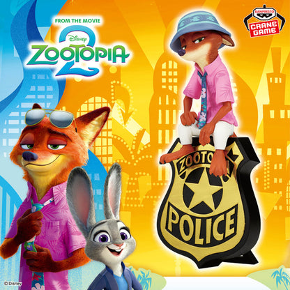 Figurine Zootopia 2 - Nick Wilde Monitor Top - Banpresto Flo'Kaze