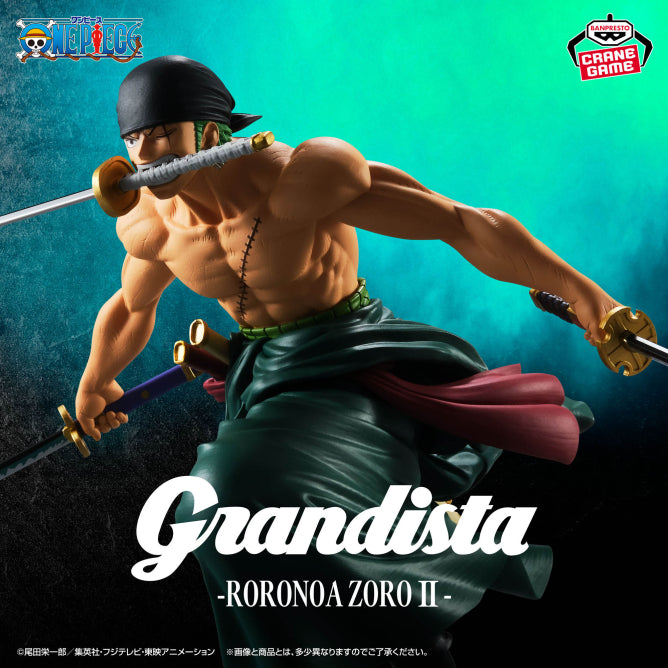 Figurine One Piece - Roronoa Zoro Grandista II - Banpresto Flo'Kaze