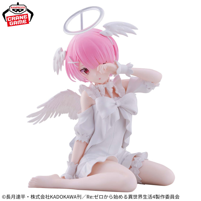 Figurine Re:Zero - Ram Relax Time Sweet Angel Ver. - Banpresto Flo'Kaze