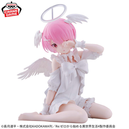 Figurine Re:Zero - Ram Relax Time Sweet Angel Ver. - Banpresto Flo'Kaze
