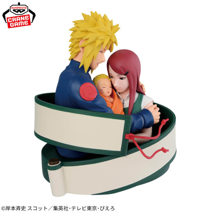 Figurine Naruto 72 Series - Minato Namikaze & Kushina Uzumaki & Naruto Uzumaki 53 Figure - Banpresto Flo'Kaze