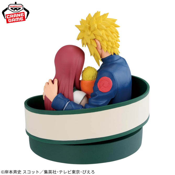Figurine Naruto 72 Series - Minato Namikaze & Kushina Uzumaki & Naruto Uzumaki 53 Figure - Banpresto Flo'Kaze