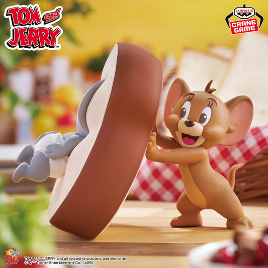 Figurine Tom & Jerry - Jerry & Tuffy BIG Soft Vinyl Yummy Bread - Banpresto Flo'Kaze