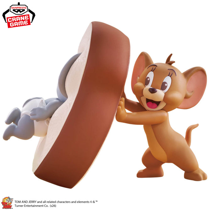 Figurine Tom & Jerry - Jerry & Tuffy BIG Soft Vinyl Yummy Bread - Banpresto Flo'Kaze