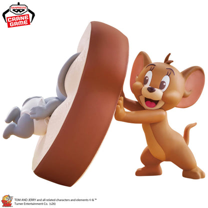 Figurine Tom & Jerry - Jerry & Tuffy BIG Soft Vinyl Yummy Bread - Banpresto Flo'Kaze