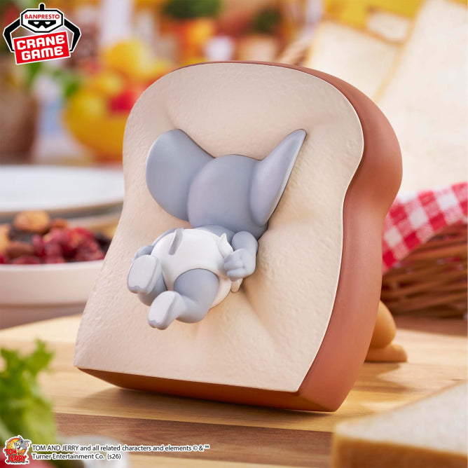 Figurine Tom & Jerry - Jerry & Tuffy BIG Soft Vinyl Yummy Bread - Banpresto Flo'Kaze