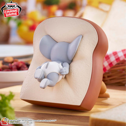 Figurine Tom & Jerry - Jerry & Tuffy BIG Soft Vinyl Yummy Bread - Banpresto Flo'Kaze