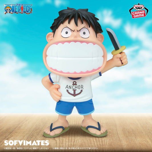 Figurine One Piece - Monkey D. Luffy BIG Sofvimates " I'm Not Just Playing Around ! " Flo'Kaze
