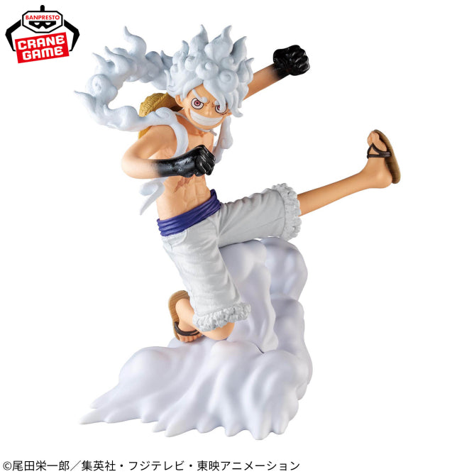 Figurine One Piece - Monkey D. Luffy Gear 5 Senkouzekkei (& Jewelry Bonney) - Banpresto Flo'Kaze