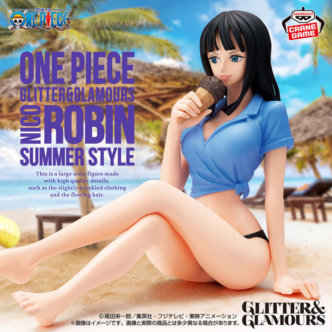 Figurine One Piece - Nico Robin Glitter & Glamours Summer Style - Banpresto Flo'Kaze