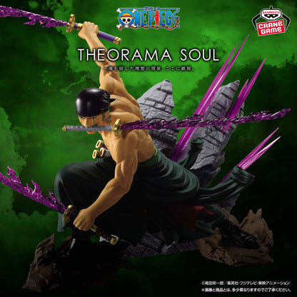 Figurine One Piece - Roronoa Zoro Theorama Soul - Banpresto Flo'Kaze