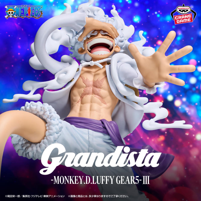 Figurine One Piece - Monkey D. Luffy Gear 5 Grandista III - Banpresto Flo'Kaze