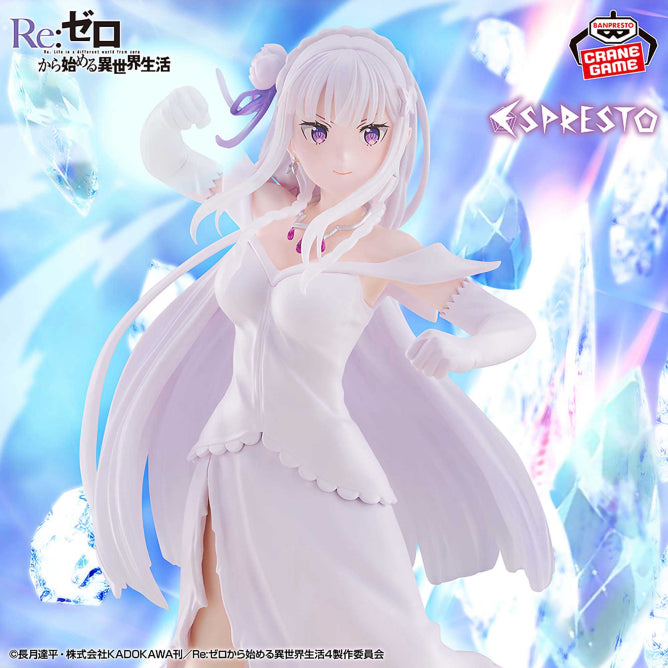 Figurine Re:Zero - Emilia Espresto Excite Motions - Banpresto Flo'Kaze