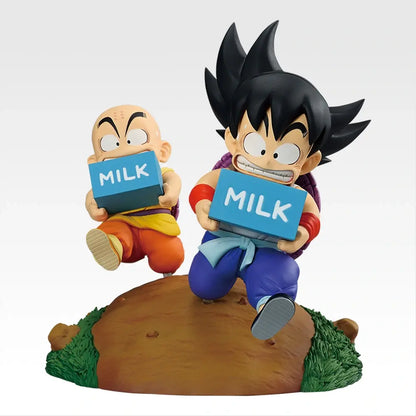 Figurine Dragon Ball - Son Goku & Krillin Milk Delivery Ichiban Kuji Fantastic Adventure 2 Lot A - Bandai Flo'Kaze