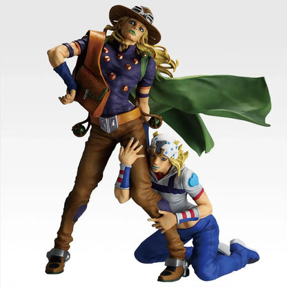 Figurine Jojo's Bizarre Adventure - Johnny Joestar & Gyro Zeppeli Ichiban Kuji The Gathering Of Stars Last One - Bandai Flo'Kaze