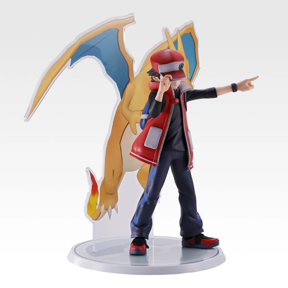 Figurine Pokemon - Red & Dracaufeu (Charizard) Masterlise Plus Ichiban Kuji Pokemon Masters EX 7th Anniversary Lot A - Bandai Flo'Kaze