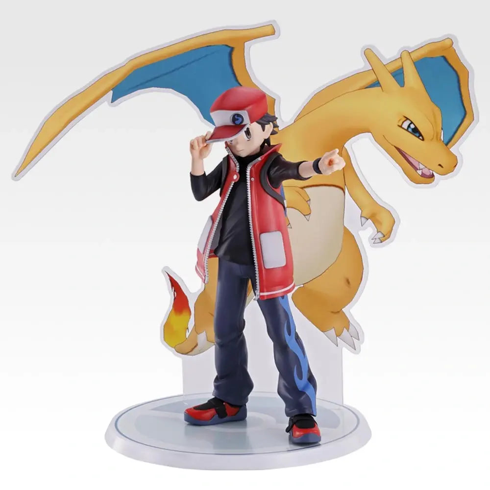 Figurine Pokemon - Red & Dracaufeu (Charizard) Masterlise Plus Ichiban Kuji Pokemon Masters EX 7th Anniversary Lot A - Bandai Flo'Kaze