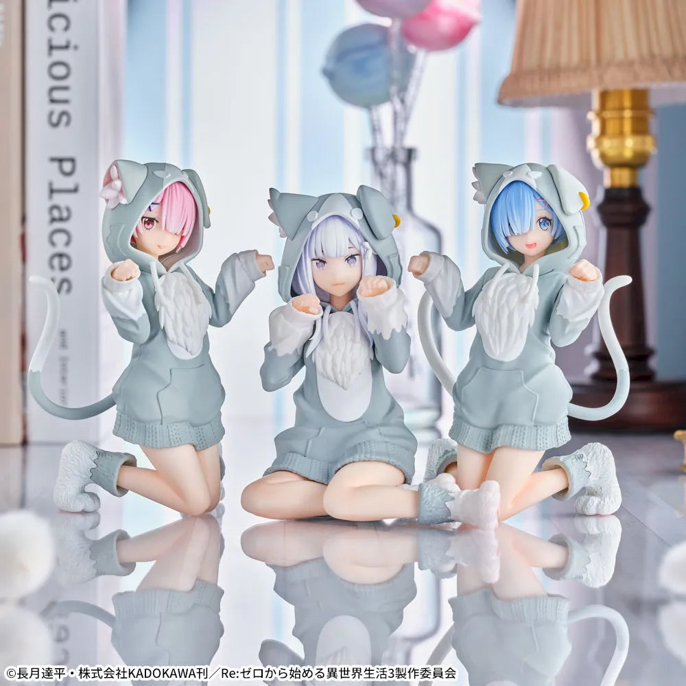Figurine Re:Zero - Emilia Yumemirize Fluffy Pack - SEGA Flo'Kaze