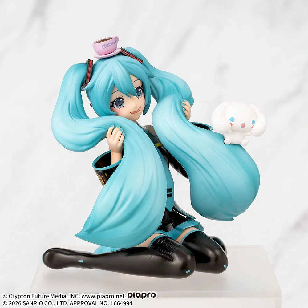 Figurine Vocaloid - Hatsune Miku x Cinnamoroll Chokonose Fluffy Ver. - SEGA Flo'Kaze